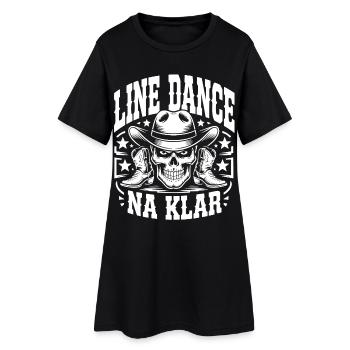 Cowboy en Ligne de Crâne - Robe T-shirt Femme - noir - Devant