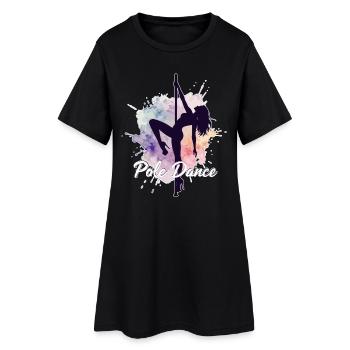 Danseurs en barre à la barre Aquarelle Cadeau fort - Robe T-shirt Femme - noir - Devant