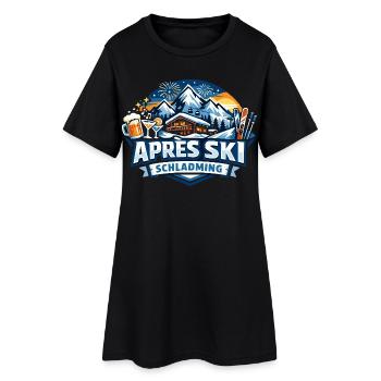 Après Ski Schladming - Robe T-shirt Femme - noir - Devant