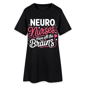 NeuroNurse : Conception de tous les cerveaux - Robe T-shirt Femme - noir - Devant