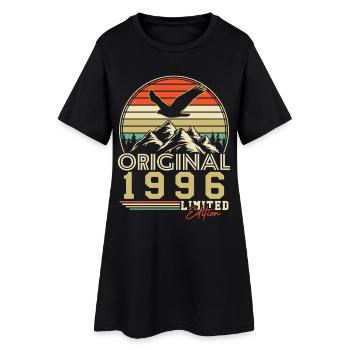 Original 1996 Vintage Birthday Retro Gift - Women’s T-Shirt Dress - black - Front
