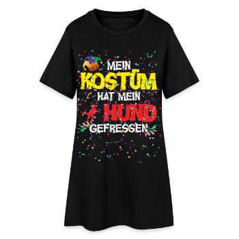 Mon costume a mangé mon chien Carnaval - Robe T-shirt Femme - noir - Devant