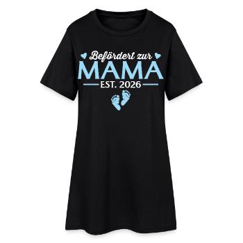 Promue maman lors de la baby shower 2026 - Robe T-shirt Femme - noir - Devant