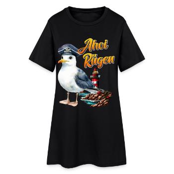 Vacances en mer Baltique AHOI RÜGEN Fun - Robe T-shirt Femme - noir - Devant