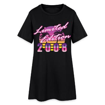 18th Birthday Limited Edition 2008 vintage - Women’s T-Shirt Dress - black - Front