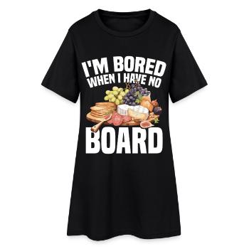 Plateau de Charcuterie Lover avec Charcuterie Charcuterie - Robe T-shirt Femme - noir - Devant