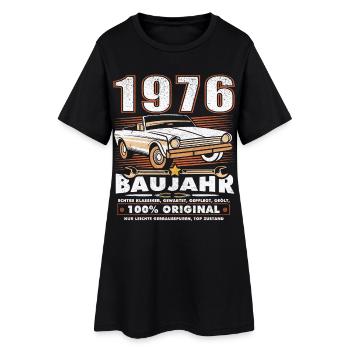 Voiture vintage pour le 50e anniversaire 1976 - Robe T-shirt Femme - noir - Devant