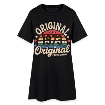 1973 Vintage Édition limitée Cadeau 1973 - Robe T-shirt Femme - noir - Devant