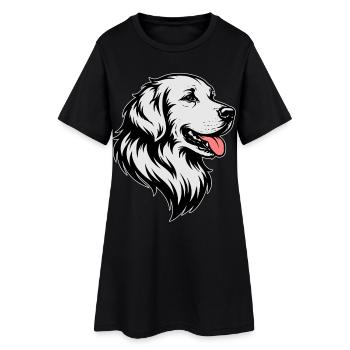 Golden Retriever - Robe T-shirt Femme - noir - Devant