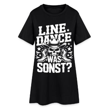 Cowboy en Ligne de Crâne - Robe T-shirt Femme - noir - Devant