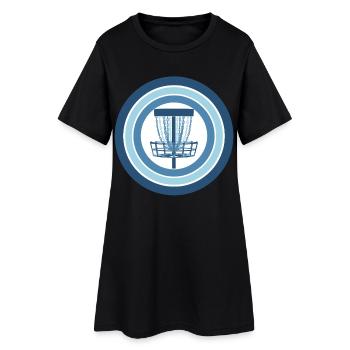 Disc Golf, panier, Disc Flying Frisbee Golf - Robe T-shirt Femme - noir - Devant