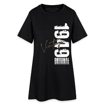 77th Birthday Gift Husband Vintage Vintage 1949 - Women’s T-Shirt Dress - black - Front