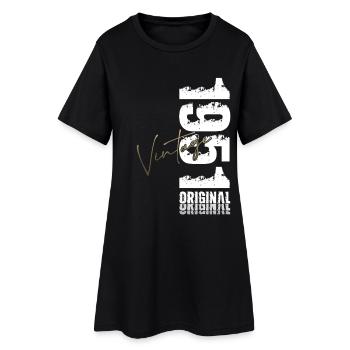 Cadeau d’anniversaire 75 Mari Vintage Vintage 1951 - Robe T-shirt Femme - noir - Devant