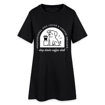 Papa de chien drôle et club d’amateurs de café - Robe T-shirt Femme - noir - Devant