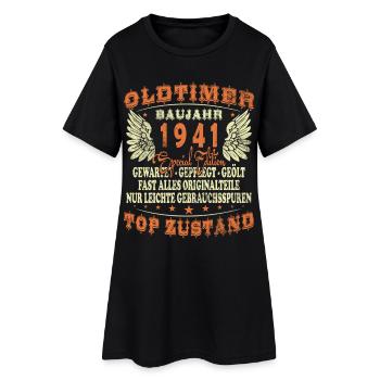 Oldtimer Baujahr 1941 - Geburtstag - Geschenk - Frauen T-Shirt-Kleid - Schwarz - Vorne