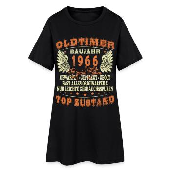 1966 Vintage Born Retro Vintage Birthday - Women’s T-Shirt Dress - black - Front