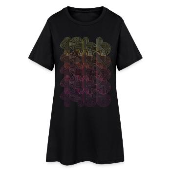 1966 Cadeau Anniversaire Rétro Futuriste Vintage - Robe T-shirt Femme - noir - Devant