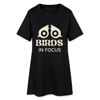 Birds in Focus - Women’s T-Shirt Dress - black - Front
