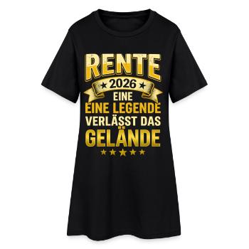 Retraite 2026 : Legend quitte le site - Robe T-shirt Femme - noir - Devant