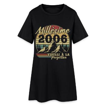 Millésime 2006 - Robe T-shirt Femme - noir - Devant