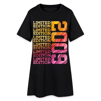ÉDITION LIMITÉE 2009 17 ANS 17E ANNIVERSAIRE - Robe T-shirt Femme - noir - Devant