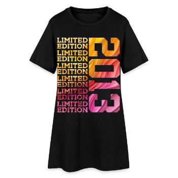 LIMITED EDITION 2013 13 JAHRE 13. GEBURTSTAG - Frauen T-Shirt-Kleid - Schwarz - Vorne