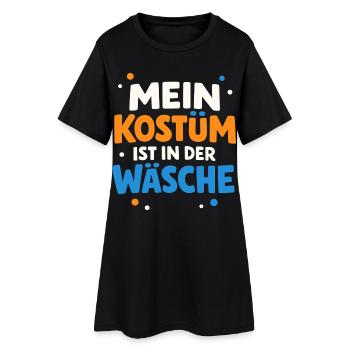 Mon costume est dans la blanchisserie Carnaval Carnaval - Robe T-shirt Femme - noir - Devant