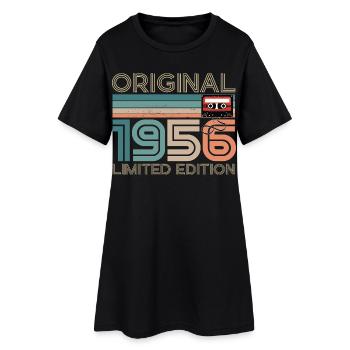70 Years 70th Anniversary 1956 Original Vintage - Women’s T-Shirt Dress - black - Front