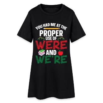 L’équipe d’ELA : Arts du langage anglais incontournable pour l’ELA - Robe T-shirt Femme - noir - Devant