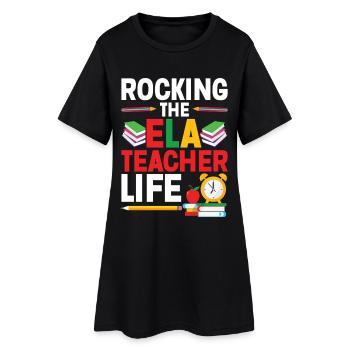 Spezialist für das Lehrteam für englische Sprachkunst - Frauen T-Shirt-Kleid - Schwarz - Vorne