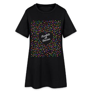 Confetti in the Heart - Carnaval en costume de sang - Robe T-shirt Femme - noir - Devant