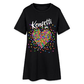 Confetti in the Heart - Carnaval en costume de sang - Robe T-shirt Femme - noir - Devant