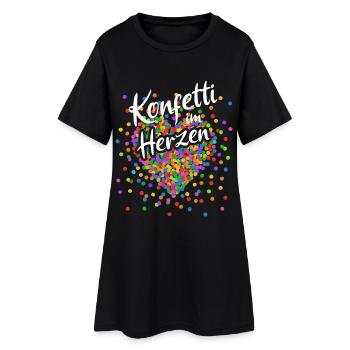 Confetti in the Heart - Carnaval en costume de sang - Robe T-shirt Femme - noir - Devant