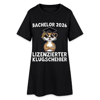 Idée cadeau pour le titre de licence 2026 - Robe T-shirt Femme - noir - Devant
