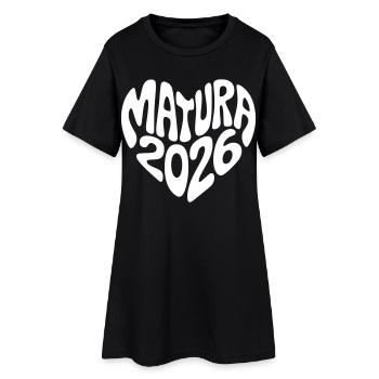 Matura 2026 Forme de cœur - Robe T-shirt Femme - noir - Devant