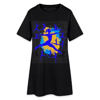 Gymnastique Gymnastique Acrobatie Gymnastique artistique - Robe T-shirt Femme - noir - Devant