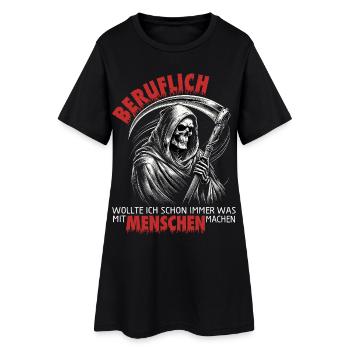Professionnellement, j’ai toujours voulu avoir quelque chose à faire avec les gens - Robe T-shirt Femme - noir - Devant