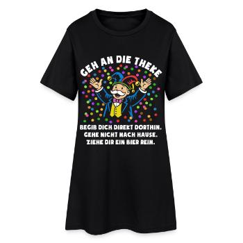 Cheers | Confetti | Go to the bar | Costume - Women’s T-Shirt Dress - black - Front