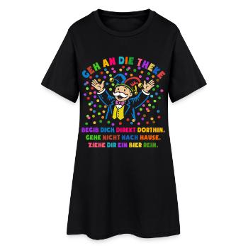 Cheers | Confetti | Go to the bar | Costume - Women’s T-Shirt Dress - black - Front