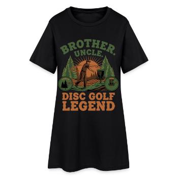 Frère Oncle Légende du Disc Golf Scénique - Robe T-shirt Femme - noir - Devant
