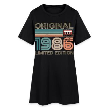 40 Years 40th Anniversary 1986 Original Vintage - Women’s T-Shirt Dress - black - Front