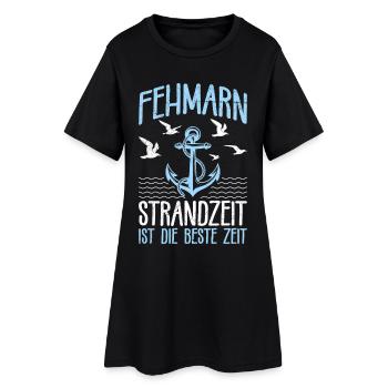 Mer Baltique TEMPS DE PLAGE DE FEHMARN LE MEILLEUR MOMENT - Robe T-shirt Femme - noir - Devant