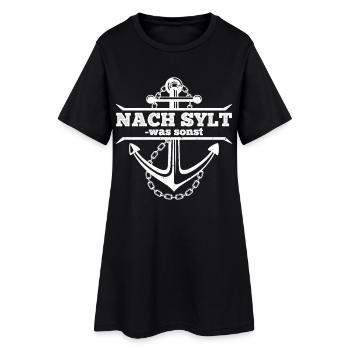 Vacances en mer du Nord À SYLT ET QUOI D'AUTRE ? Trucs amusants - Robe T-shirt Femme - noir - Devant