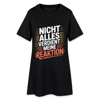 No matter No reaction - Women’s T-Shirt Dress - black - Front
