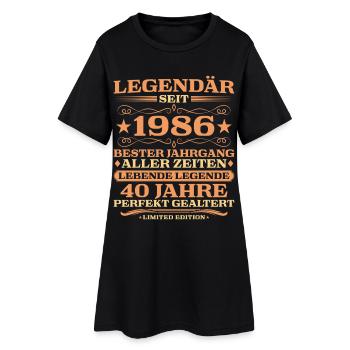 1986 millésime 40 ans parfaitement vieilli - Robe T-shirt Femme - noir - Devant