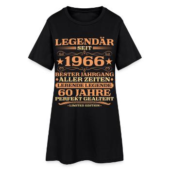 1966 Millésime 60 ans parfaitement vieilli - Robe T-shirt Femme - noir - Devant