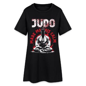 Le judo m’a rendu ce calme d’arts martiaux - Robe T-shirt Femme - noir - Devant