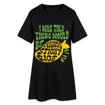 Mango Sticky Rice - Women’s T-Shirt Dress - black - Front
