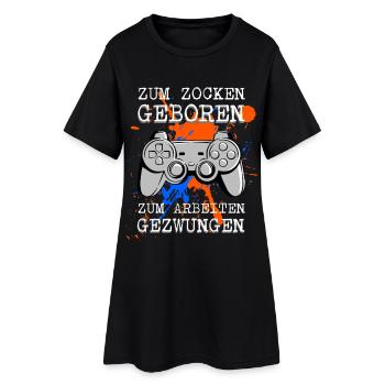 Born to gamble Forced to work - Women’s T-Shirt Dress - black - Front
