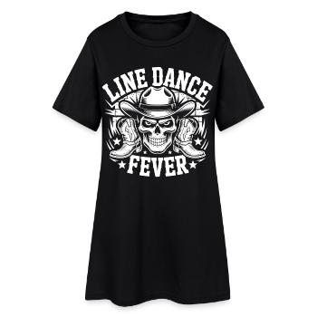 Crâne de danse en ligne pour toujours - Robe T-shirt Femme - noir - Devant
